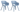 Akola Kuipstoel - set van 2 - 55x56x80cm - Citadel blauw
